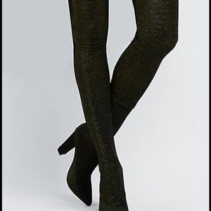 Glitter Over the Knee Boots